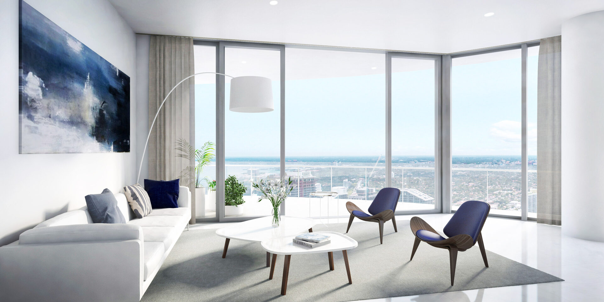 Panoramic residence with city views
